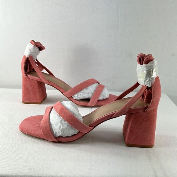 BCBGeneration Deena Tie-Ankle Suede Sandals Latana Suede sz 8.5 M - Picture 4 of 7